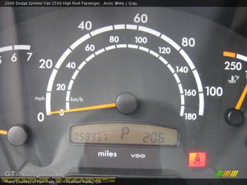 Arctic White / Gray 2006 Dodge Sprinter Van 2500 High Roof Passenger