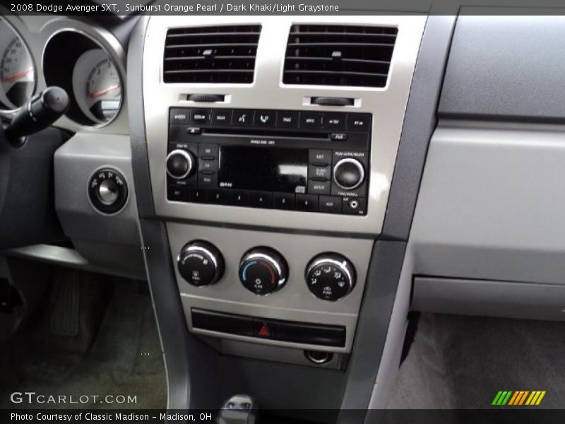 Sunburst Orange Pearl / Dark Khaki/Light Graystone 2008 Dodge Avenger SXT