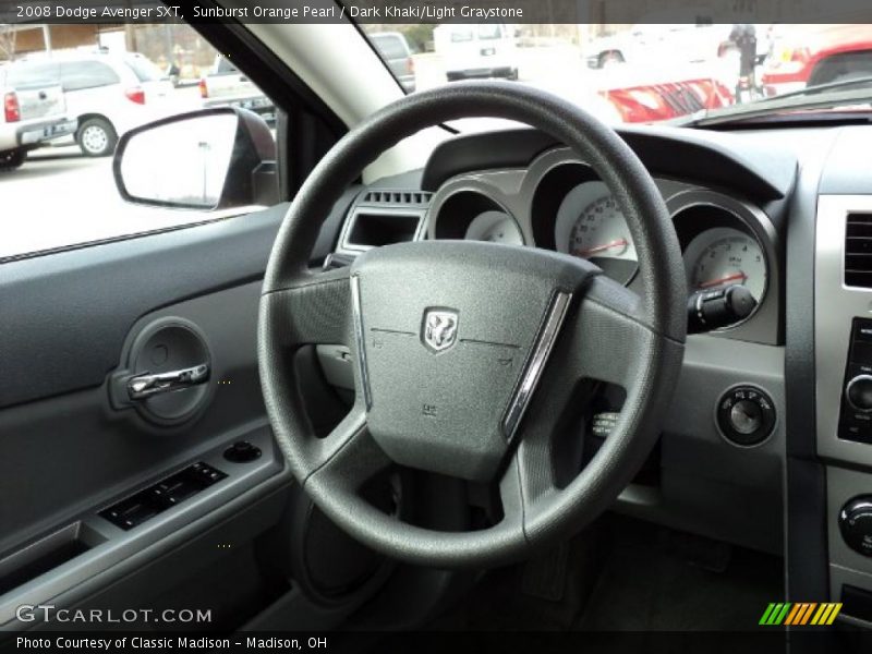 Sunburst Orange Pearl / Dark Khaki/Light Graystone 2008 Dodge Avenger SXT