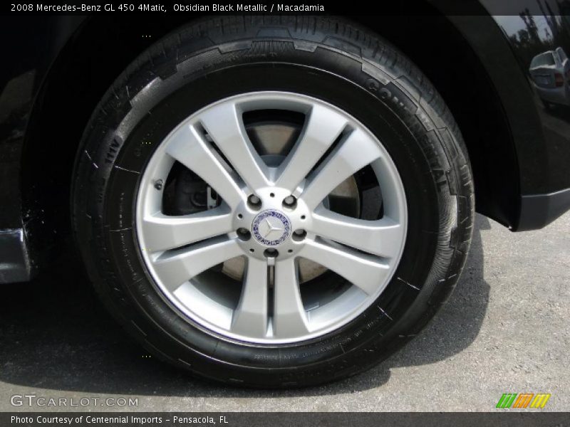 Obsidian Black Metallic / Macadamia 2008 Mercedes-Benz GL 450 4Matic