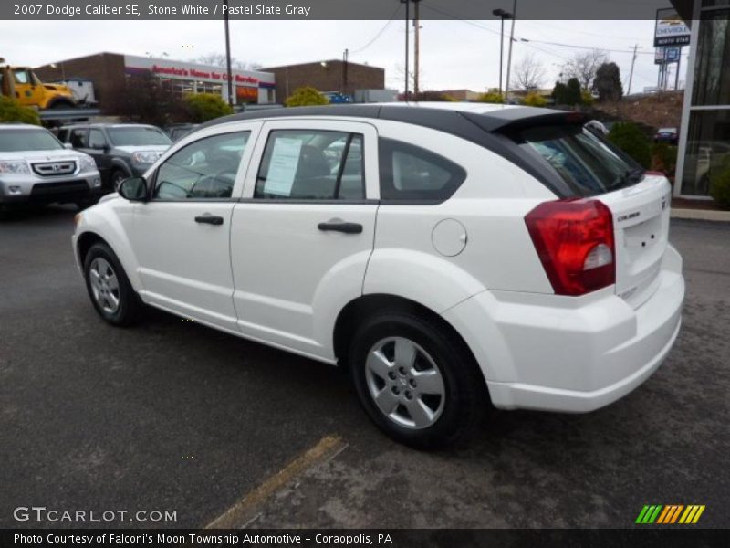 Stone White / Pastel Slate Gray 2007 Dodge Caliber SE