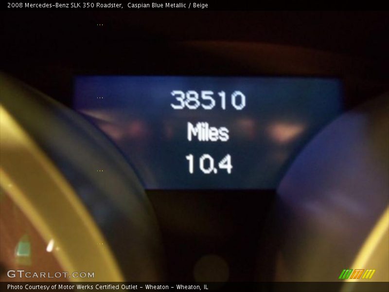 Caspian Blue Metallic / Beige 2008 Mercedes-Benz SLK 350 Roadster