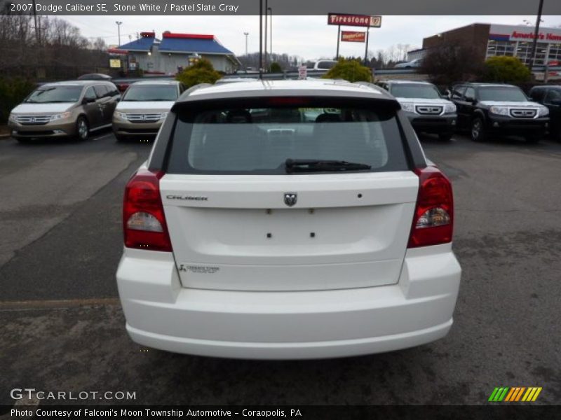 Stone White / Pastel Slate Gray 2007 Dodge Caliber SE
