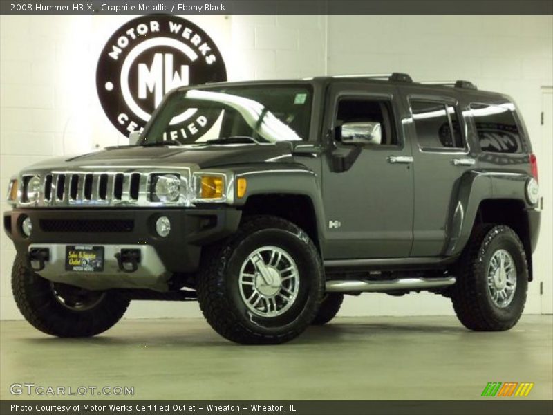 Graphite Metallic / Ebony Black 2008 Hummer H3 X