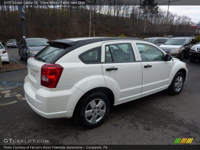 Stone White / Pastel Slate Gray 2007 Dodge Caliber SE