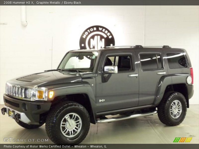 Graphite Metallic / Ebony Black 2008 Hummer H3 X