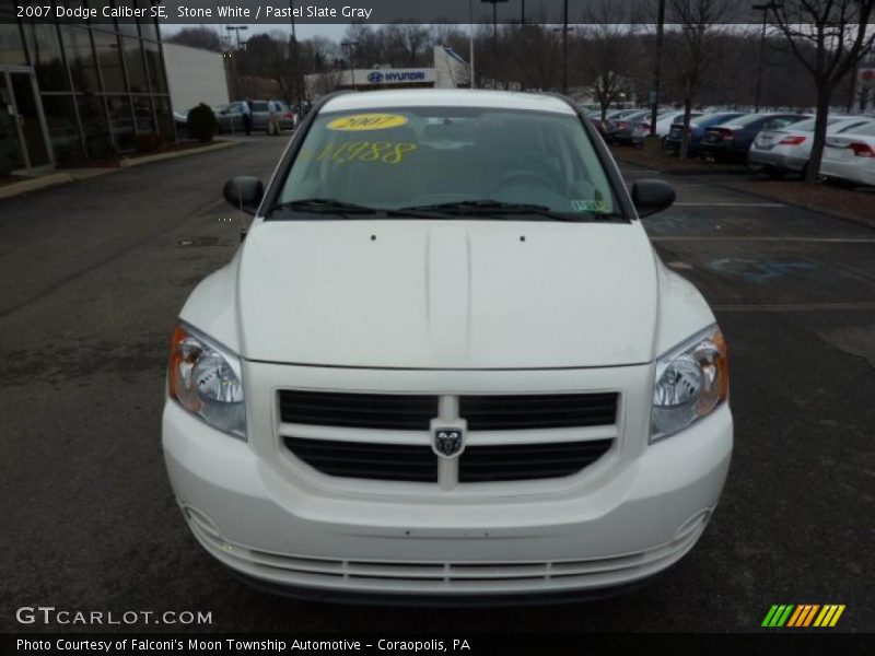 Stone White / Pastel Slate Gray 2007 Dodge Caliber SE