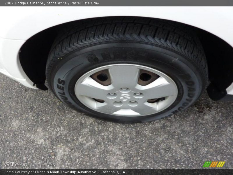 Stone White / Pastel Slate Gray 2007 Dodge Caliber SE