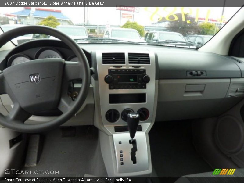Stone White / Pastel Slate Gray 2007 Dodge Caliber SE