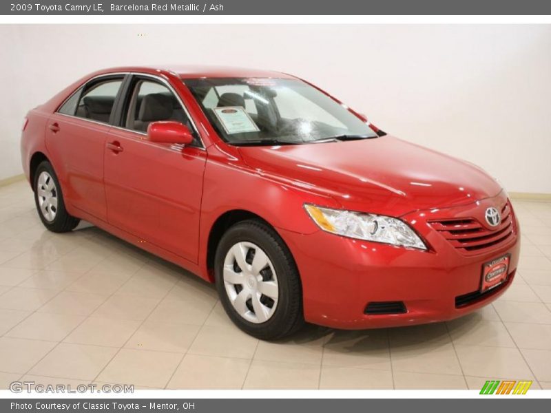 Barcelona Red Metallic / Ash 2009 Toyota Camry LE