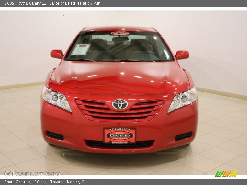 Barcelona Red Metallic / Ash 2009 Toyota Camry LE