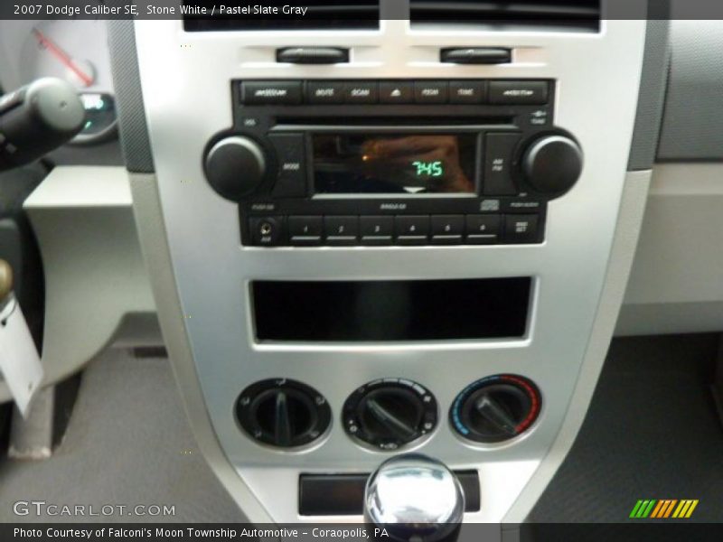 Stone White / Pastel Slate Gray 2007 Dodge Caliber SE