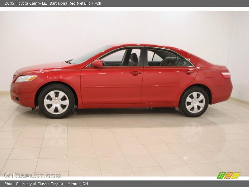 Barcelona Red Metallic / Ash 2009 Toyota Camry LE