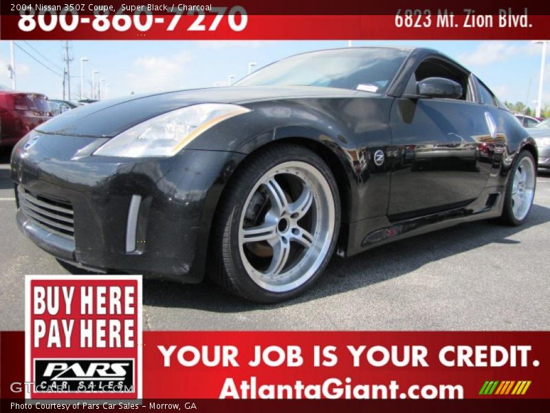 Super Black / Charcoal 2004 Nissan 350Z Coupe
