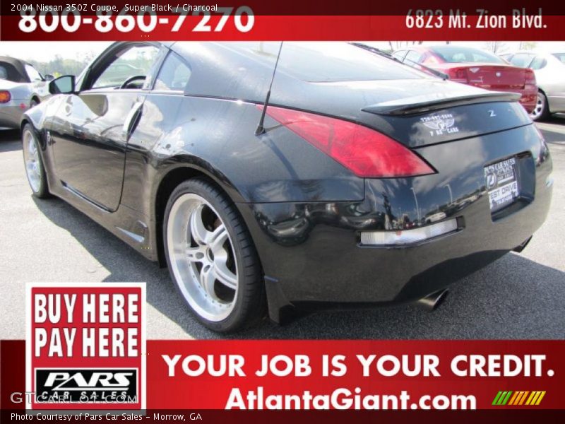 Super Black / Charcoal 2004 Nissan 350Z Coupe