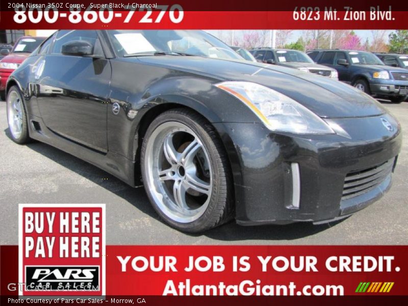 Super Black / Charcoal 2004 Nissan 350Z Coupe