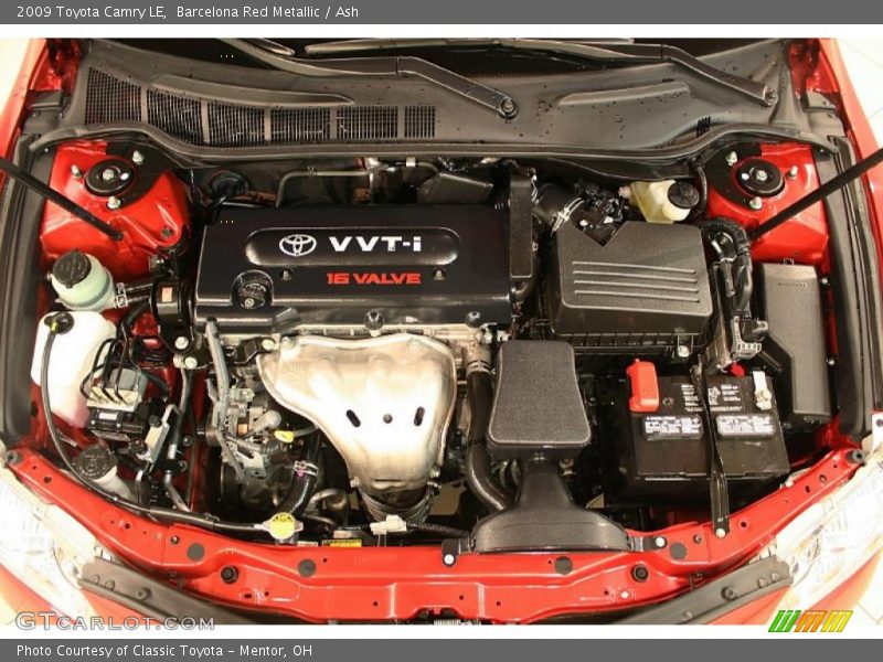 Barcelona Red Metallic / Ash 2009 Toyota Camry LE