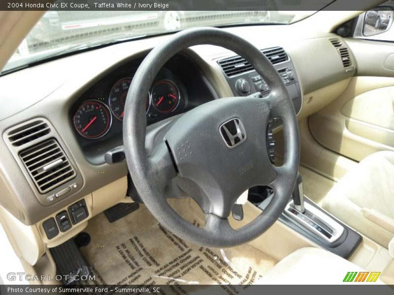 Taffeta White / Ivory Beige 2004 Honda Civic EX Coupe