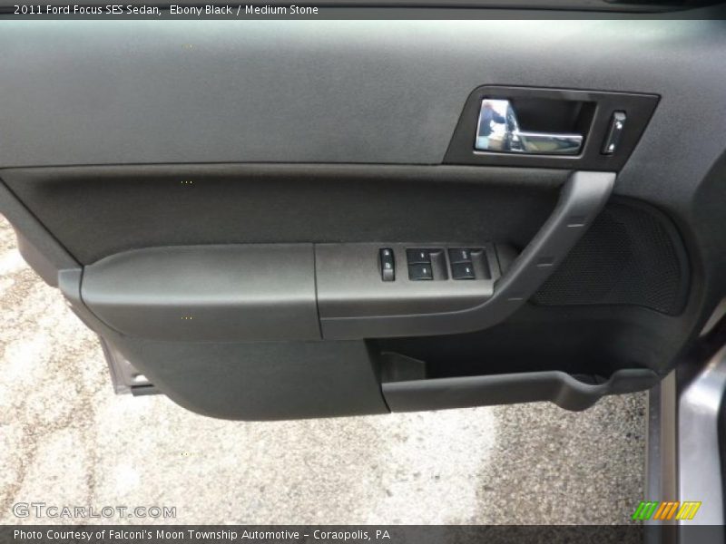 Ebony Black / Medium Stone 2011 Ford Focus SES Sedan