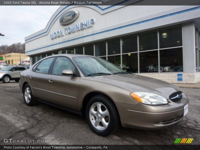 Arizona Beige Metallic / Medium Parchment 2003 Ford Taurus SES