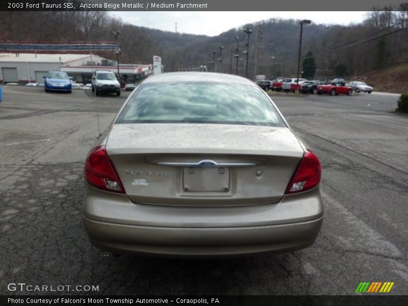 Arizona Beige Metallic / Medium Parchment 2003 Ford Taurus SES