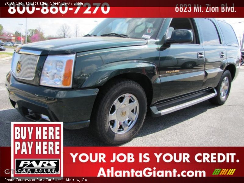 Green Envy / Shale 2003 Cadillac Escalade