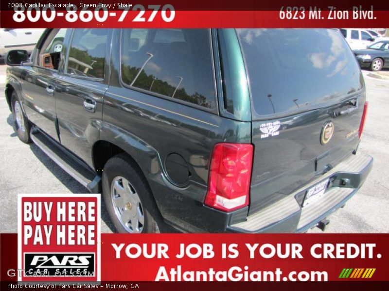 Green Envy / Shale 2003 Cadillac Escalade