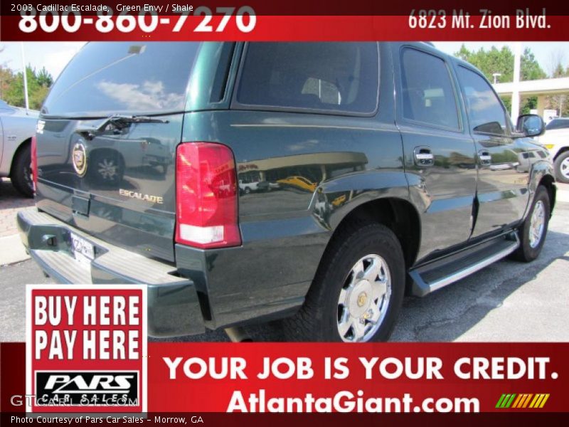 Green Envy / Shale 2003 Cadillac Escalade