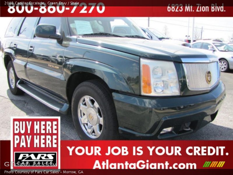 Green Envy / Shale 2003 Cadillac Escalade