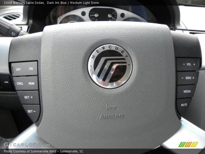 Dark Ink Blue / Medium Light Stone 2008 Mercury Sable Sedan