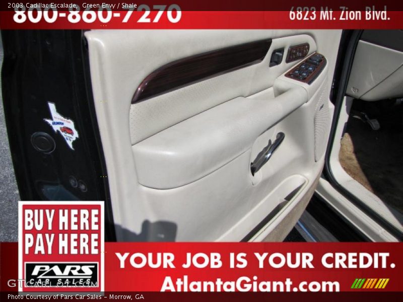 Green Envy / Shale 2003 Cadillac Escalade