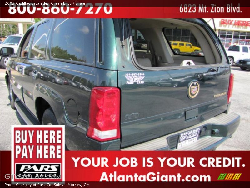 Green Envy / Shale 2003 Cadillac Escalade