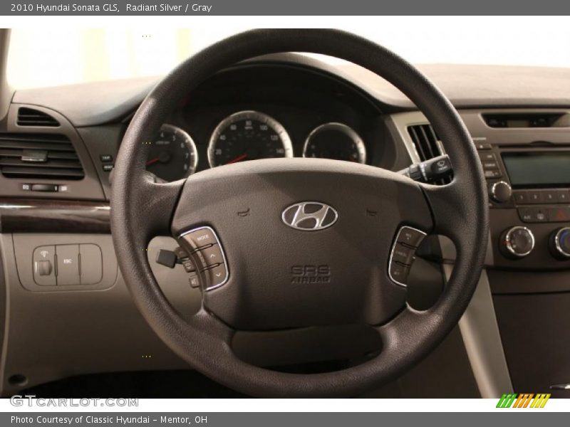 Radiant Silver / Gray 2010 Hyundai Sonata GLS