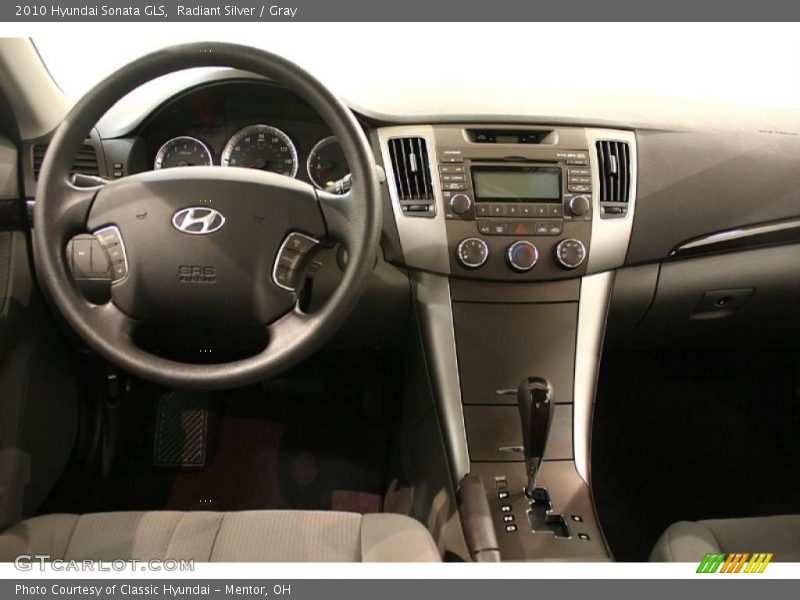 Radiant Silver / Gray 2010 Hyundai Sonata GLS