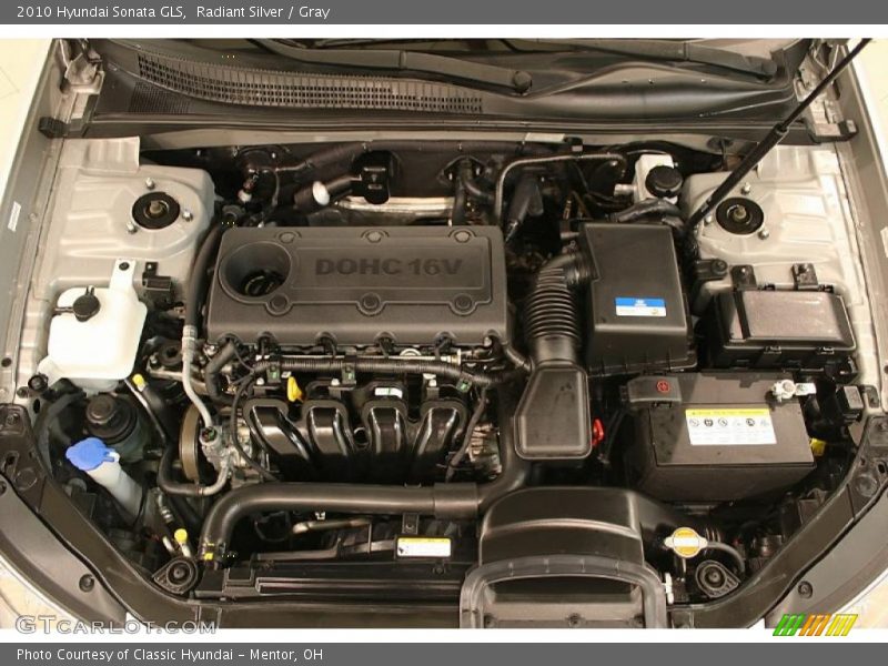 Radiant Silver / Gray 2010 Hyundai Sonata GLS