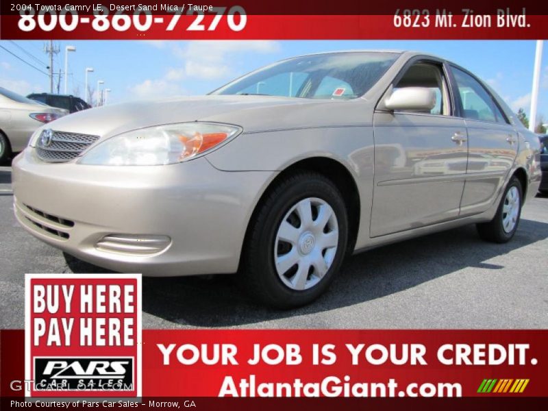 Desert Sand Mica / Taupe 2004 Toyota Camry LE