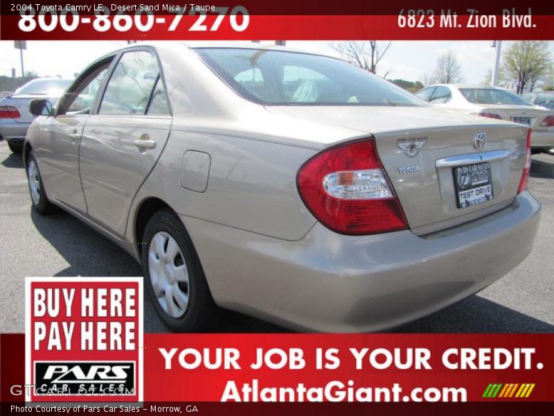 Desert Sand Mica / Taupe 2004 Toyota Camry LE
