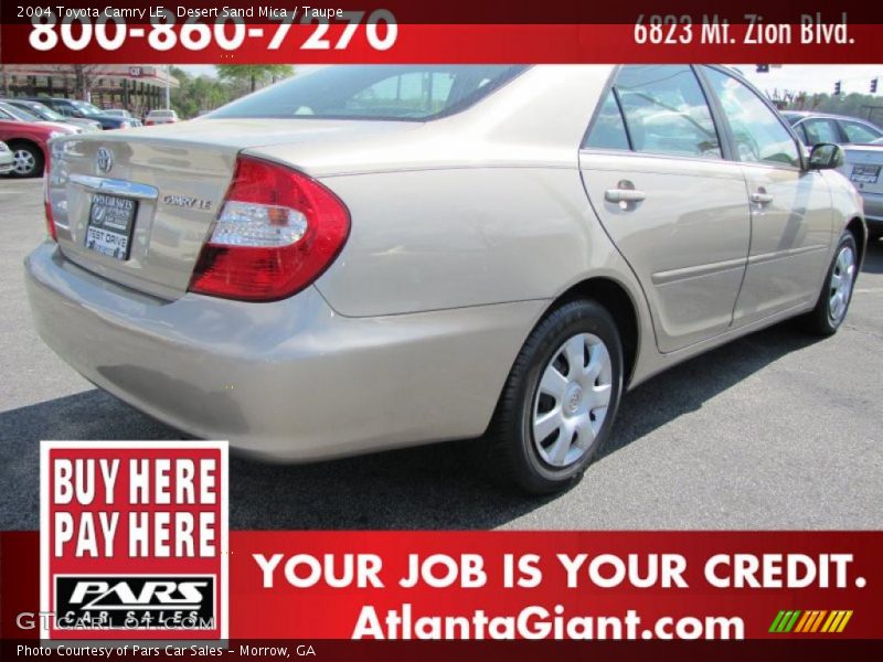 Desert Sand Mica / Taupe 2004 Toyota Camry LE