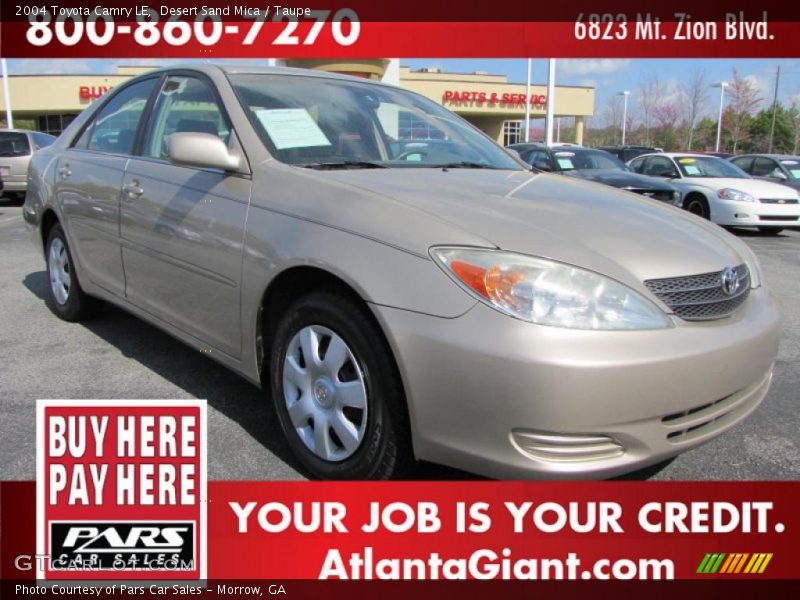 Desert Sand Mica / Taupe 2004 Toyota Camry LE