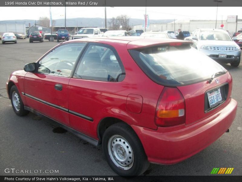 Milano Red / Gray 1996 Honda Civic DX Hatchback