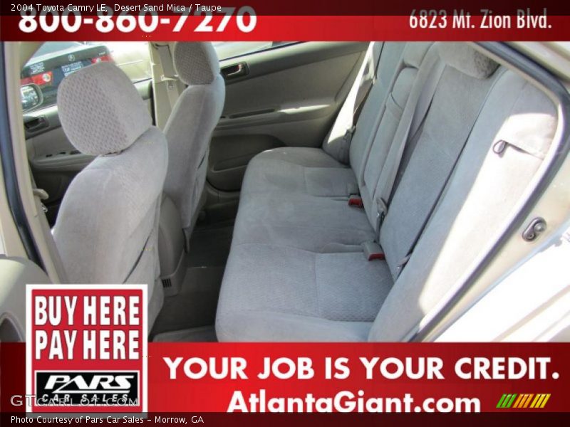 Desert Sand Mica / Taupe 2004 Toyota Camry LE