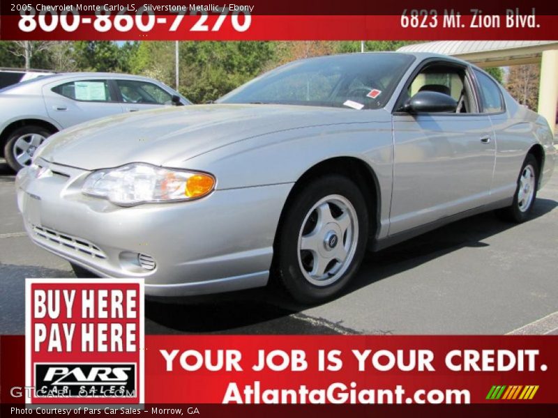 Silverstone Metallic / Ebony 2005 Chevrolet Monte Carlo LS