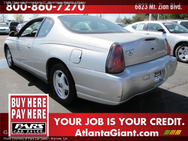 Silverstone Metallic / Ebony 2005 Chevrolet Monte Carlo LS