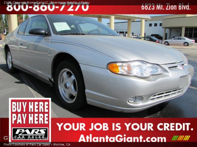 Silverstone Metallic / Ebony 2005 Chevrolet Monte Carlo LS
