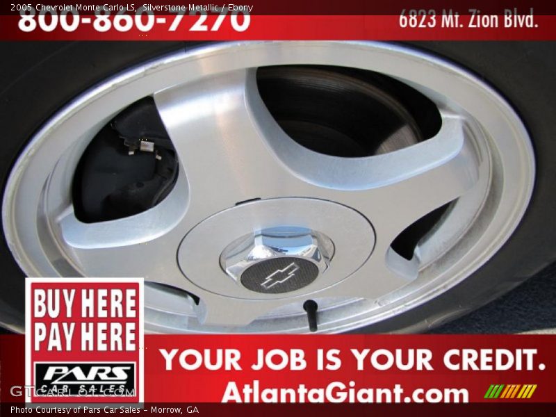 Silverstone Metallic / Ebony 2005 Chevrolet Monte Carlo LS