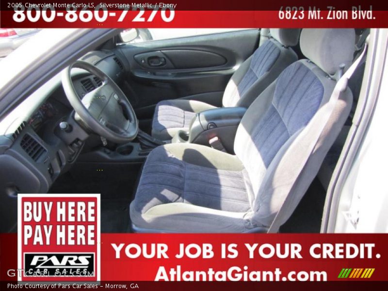 Silverstone Metallic / Ebony 2005 Chevrolet Monte Carlo LS