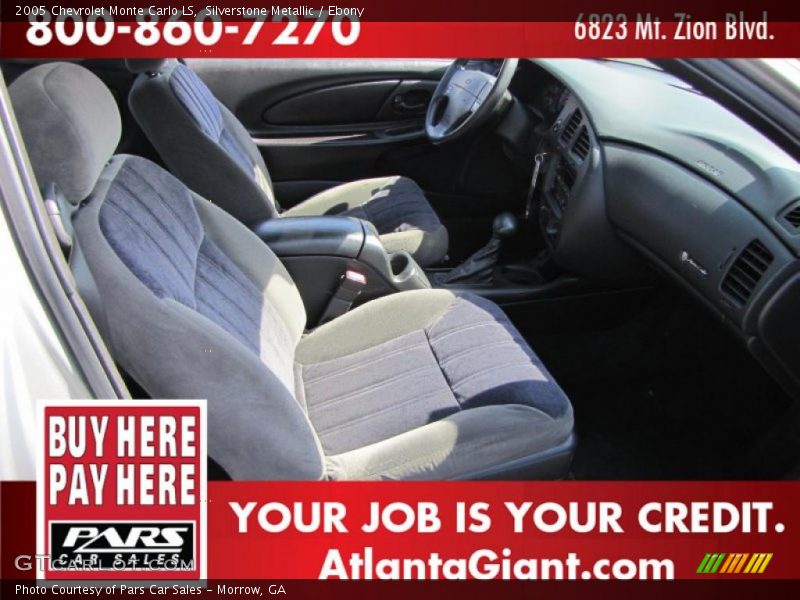 Silverstone Metallic / Ebony 2005 Chevrolet Monte Carlo LS
