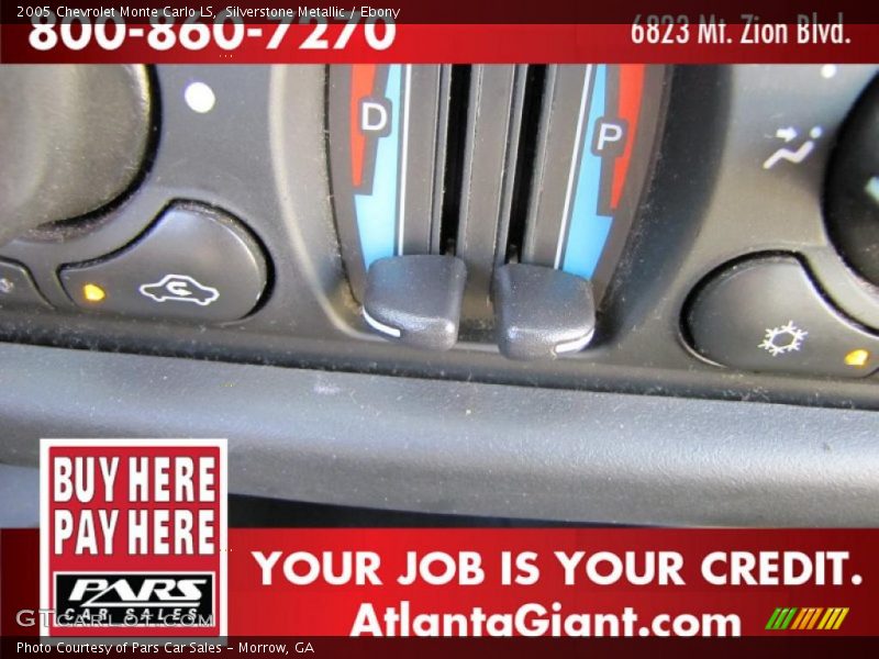 Silverstone Metallic / Ebony 2005 Chevrolet Monte Carlo LS