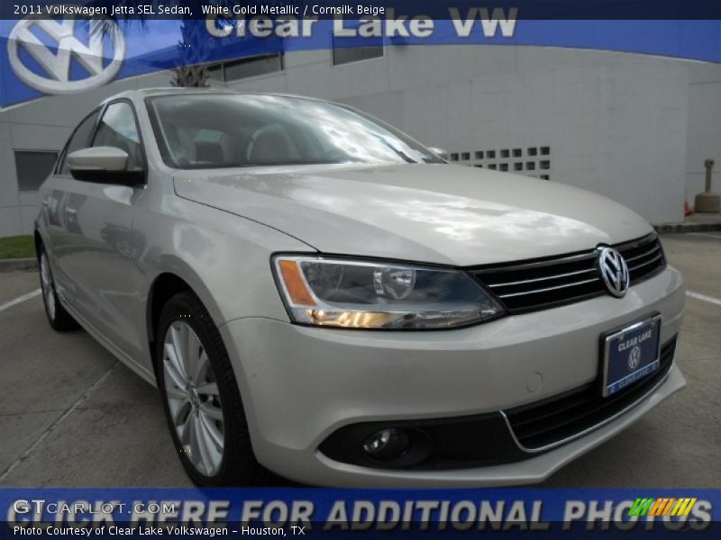 White Gold Metallic / Cornsilk Beige 2011 Volkswagen Jetta SEL Sedan