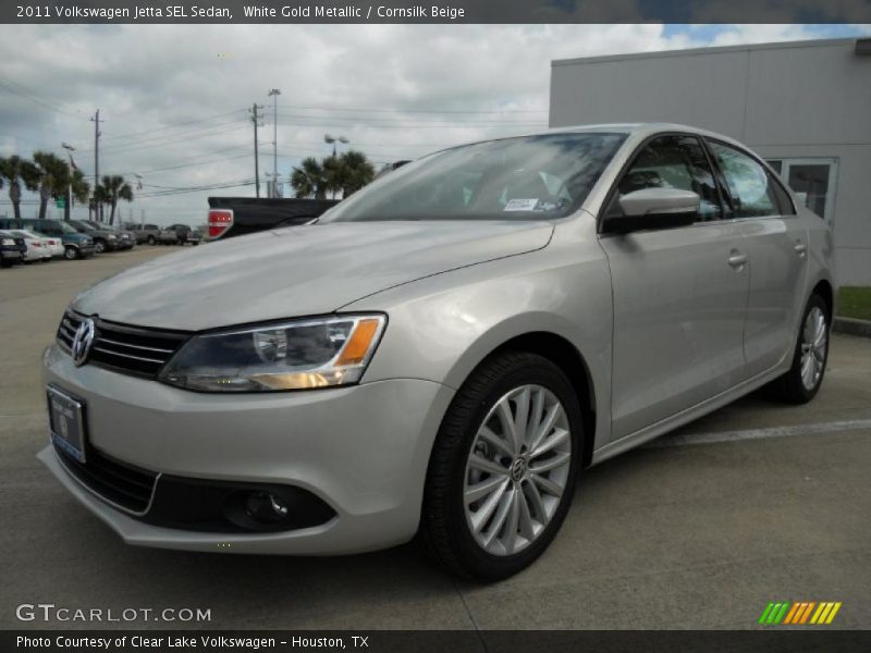 White Gold Metallic / Cornsilk Beige 2011 Volkswagen Jetta SEL Sedan